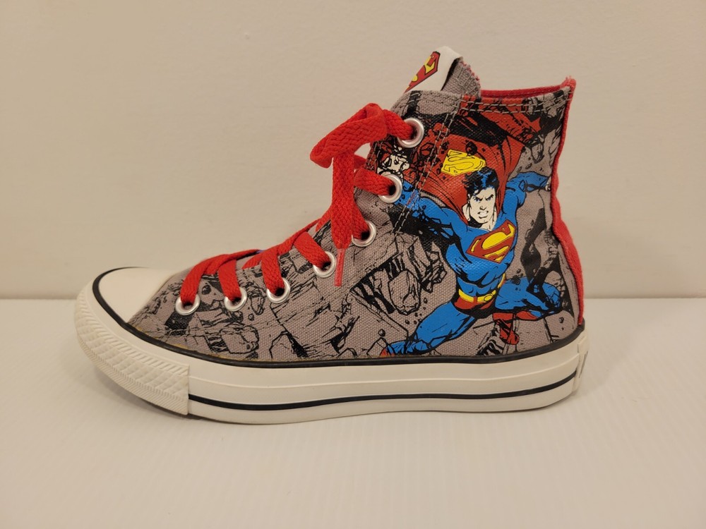 NEW! Kids CONVERSE ALL STAR DC COMICS SUPERMAN Sneakers – Shoe Size US 3 M