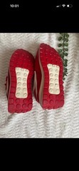 FILA Renno Red/White Lace-Up Low Top Athletic Sneakers Kids US 4.5 EU 36.5