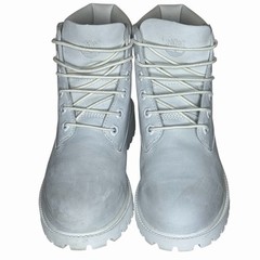 Timberland Junior 5 Waterproof Leather Boots Ghost White