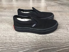 Vans Kids Size 11 Black Classic Slip On Shoes Youth Sneakers Casual 500714