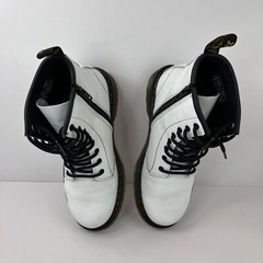 Dr. Martens White Smooth Leather Lace Up Combat Boots Women’s 5 Men’s 4 1460J