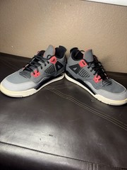 Jordan Air Jordan 4 Retro GS Dark Grey Infrared 23 Black Suede 3Y