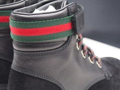 GUCCI Suede Guccissima Nero Boot Toddler size 12 US / 29 IT