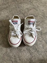 Converse Chuck Taylor All Star White Low Top Sneakers Toddler Size 11 Kids