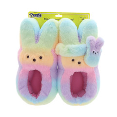 PEEPS SLIPPER & Headband Set, Rainbow Color Kids Unisex Medium (13-1)