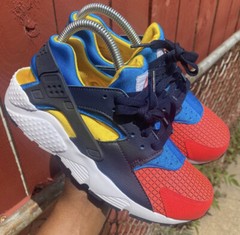Nike Huarache Bright Crimson GS Running Sneakers BQ7096-600- SZ 5.5 Y- 7 W