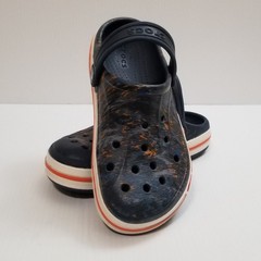 Crocs Bayaband Printed Summer Clog Crocs Navy Blue Unisex Clog Size J1