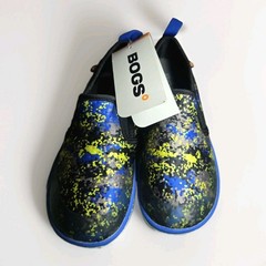 BOGS Kicker Slip camo Kids Slip-On Shoes Blue Multicolor US 13 (NEW IN BOX)