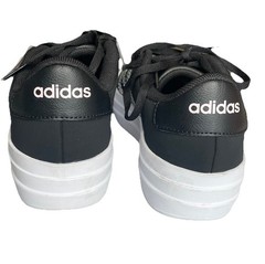 Adidas VL Court Bold Black Sparkle Glitter Women Platform Shoes 5.5 Skater New