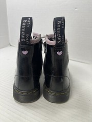 Dr Doc Martens Black Zipper Purple Heart Youth Boots 1460 Toddler Size 10 Combat