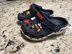 Crocs Disney Mickey Mouse Navy Blue Clog Shoes Kids US 5 Slip-On