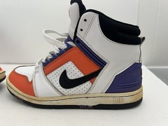 Nike Aire Force 2 High 2007 Purple Orange Black White 5.5Y 315934-101 Thailand