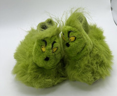Kids’ Grinch Plush Slippers – Size Small (5-6) – Nice Used Condition