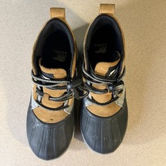 Sorel OUT N ABOUT IV Classic Youth Waterproof Boot Size 4 Brown Grey and Black