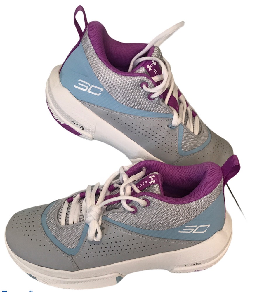 Under Armour GS SC 3Zero IV UA 4 Basketball Shoes Gray 3023918-105 6Y