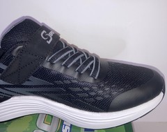 NIB Kids S Sport By Skechers Boy Sz 4 Spencer Black Slip On Memory Foam Sneakers