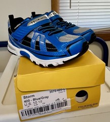 Child Size 10 1/2 Blue TSUKIHOSHI Storm Kids Shoes – Strap-Closure Sneakers new