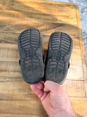 Crocs Dual Comfort Classic Black Winter Lined Clogs Kids Youth Size J2
