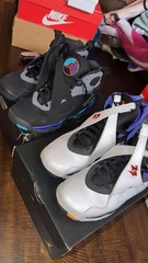 Jordan Air Jordan 8 Retro BG Multicolor Leather Kids Sneakers 7Y High Top