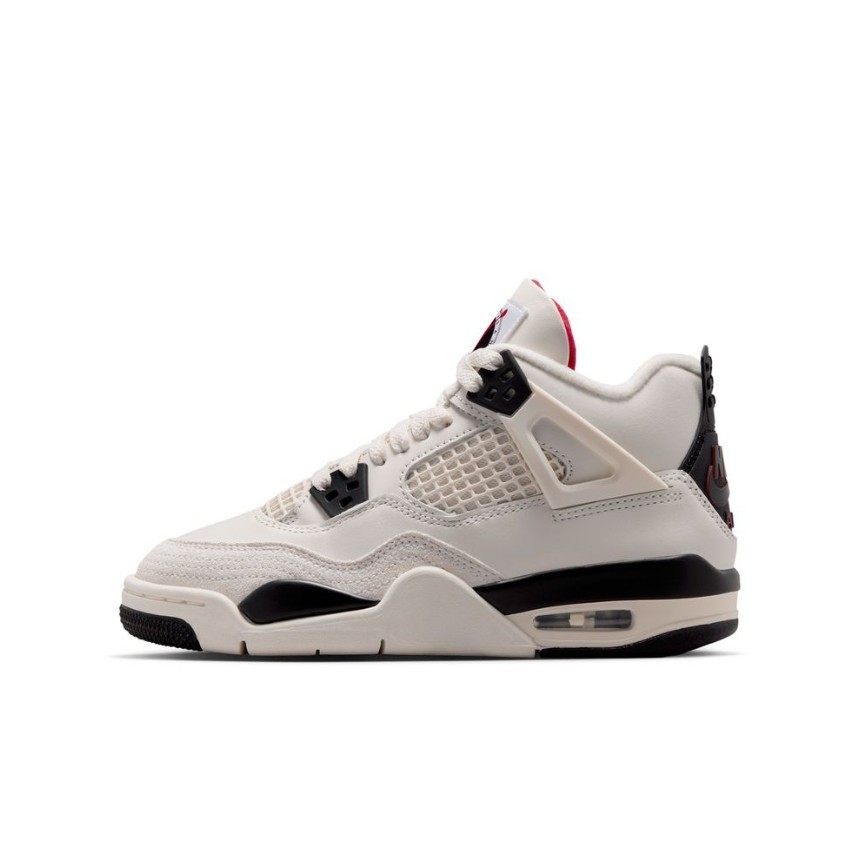 2026 Nike Air Jordan 4 Retro GS Flight Club Sail Red Black IM4026-100 Big Kids