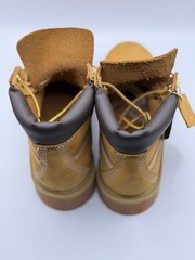 Timberland Premium 6” Waterproof Boots Youth Size 3 Wheat Nubuck TB012709