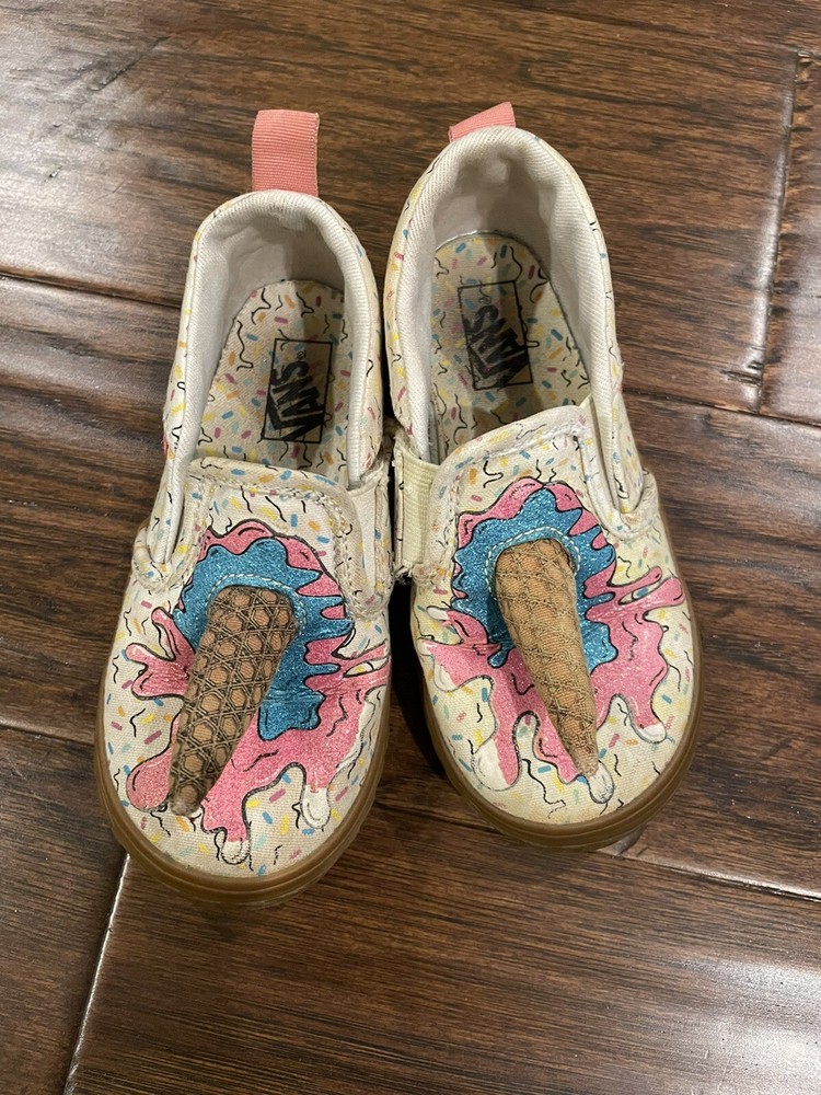 Vans Off The Wall Melted Ice Cream Cone Tennis Shoes 11 Maybe
