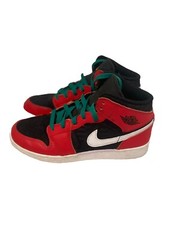 Big Kid’s Jordan 1 Mid SE Black/Fire Red-White-Malachite (DQ8418 006)