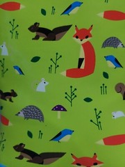 NWT Kid Made Modern Kids Forest Friends Garden Rain Boots Light Green Medium 7 8