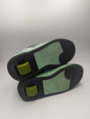 HEELYS Racer 20 Mint Moon Wheeled Heel shoes Kids Size 2 with wheels