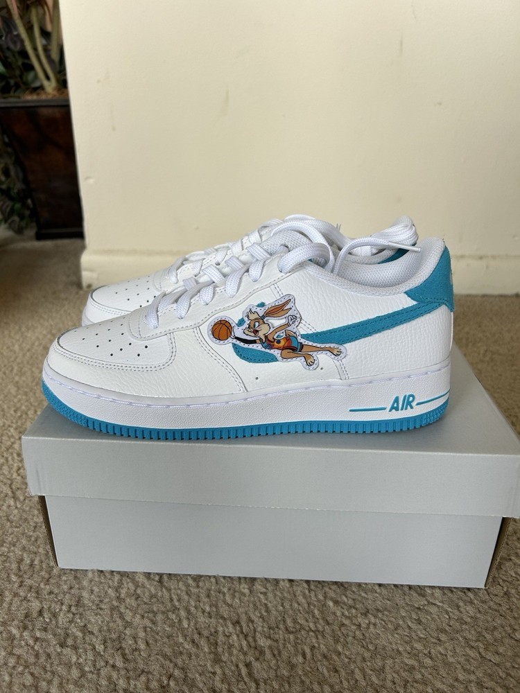 Nike Air Force 1 Low Space Jam Lola Bunny 7Y Womens 8.5 Blue White DM3353-100