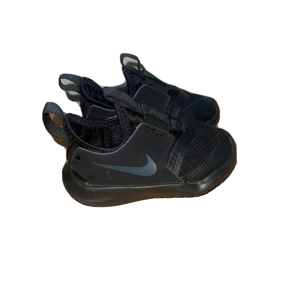 Nike Flex Runner AT4665-003 Black Toddler Sneakers size 3C