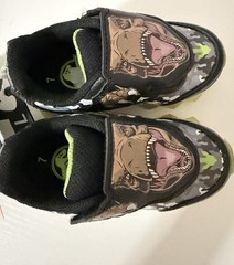 Jurassic Park LED Light-Up Dinosaur Camouflage Sneakers Kids Size 7