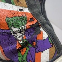 Converse DC Comic Collab Joker Batman Hi Top Youth Kids Sz 2 Sneakers Shoes Fair