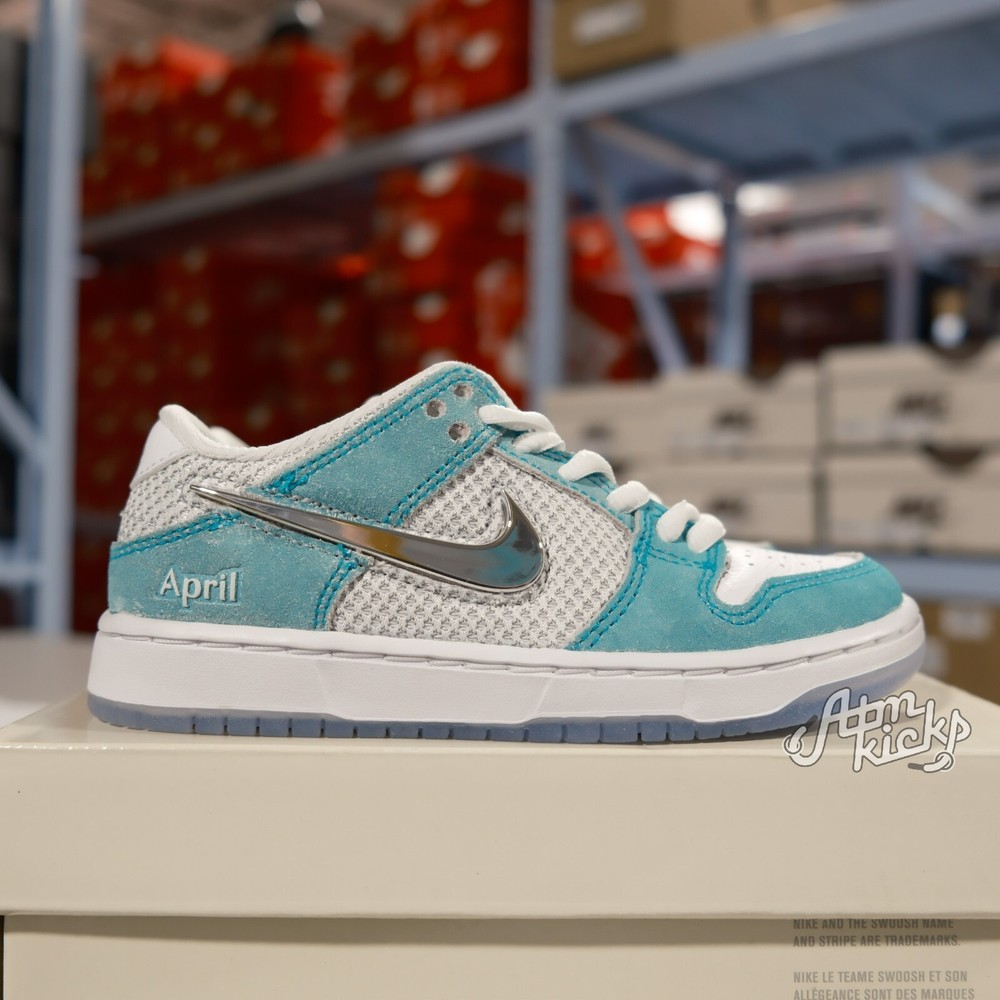 Nike SB Dunk Low April Skateboards (PS) FZ6106-300 US Preschool Size