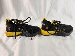 Southpole Kids Shoes Black Yellow Running Shoes Sneakers Size 9 Lace-Up EUC