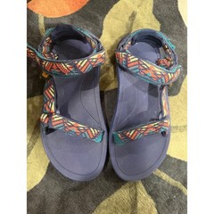 Teva Kids Hurricane XLT2 Navy Blue Multi Geometric Hiking Sandals Size 2