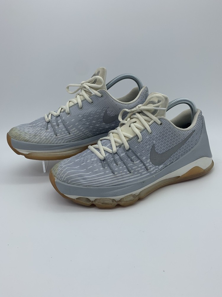 Nike KD 8 Easter Wolf Grey Metallic Silver White Size 7Y Fits Women 8.5-9 Men 7