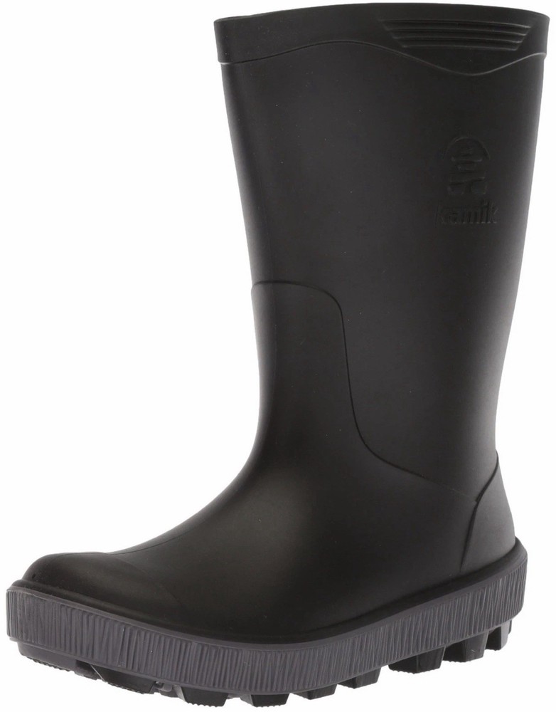 Kamik UnisexChild Riptide Boots | Black Charcoal | Authentic New Size 3