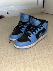 Size 7 (GS) – Jordan 1 Mid University Blue Black