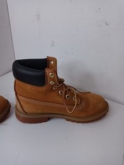 Timberland Boots Size 5.5M Ankle Combat Waterproof Nubuck Leather Lace-Up Tan