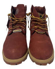 Timberland Premium Boots Burgundy Silver Limited Edition TB0A15J4 Size 6