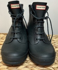 Hunter Original Blue Thurloe Rain Boot Kids Youth Sz 3B 4G Waterproof Lace Up