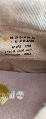 Timberland Kids Leather Fold-Down Ankle Boots Beige Lace-Up US 7 EU 40