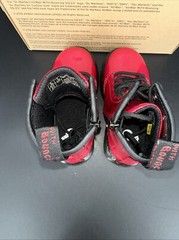 Dr. Martens 1460 T Toddler Boots Bright Red Cosmic Glitter Side Zip Size 8 US