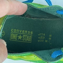 Converse One Star Green Dragon/Snake Child Little Kid Size 11 Sneakers Lace Up