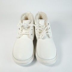 UGG Kids‘ Neumel II Leather Chukka Boot White 1136847K Size 1 NWOB