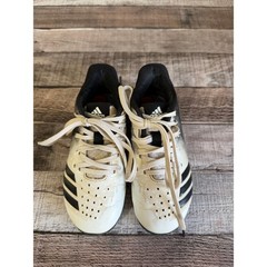 Adidas Kids White and Black T-ball/Baseball/Softball Cleats Size 11K
