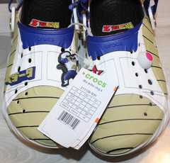DRAGONBALL Z CROCS ECHO VEGETA DESIGN YOUTH SIZE JR 6 NEW WITH TAGS