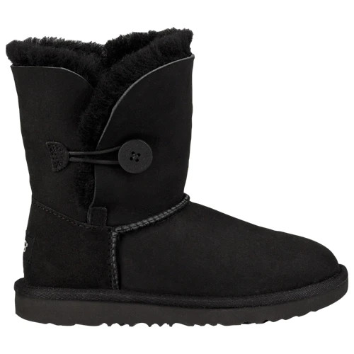 NEW KIDS UGG BAILEY BUTTON II BLACK BOOTS 1017400T SIZE 2