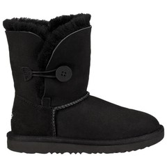 NEW KIDS UGG BAILEY BUTTON II BLACK BOOTS 1017400T SIZE 2